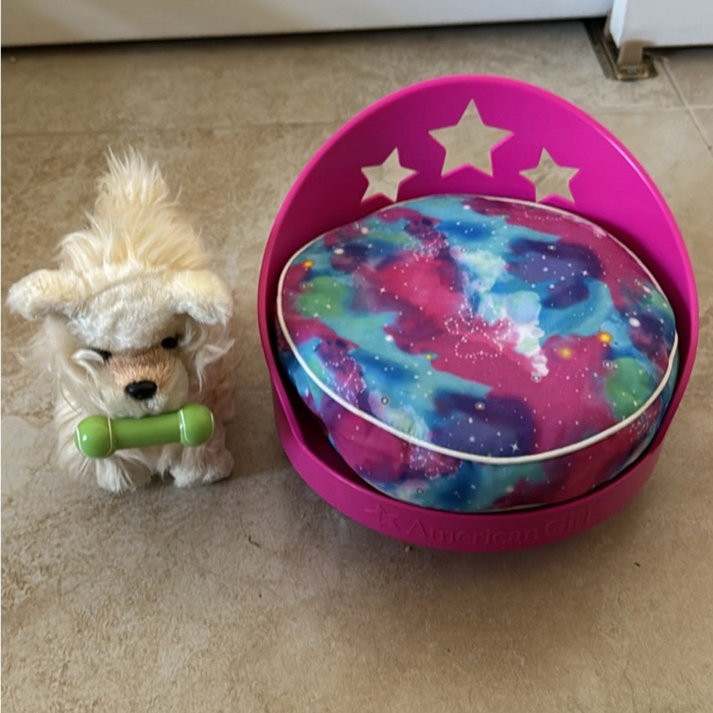 American girl doll dog play set